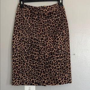 Jcrew Leopard print skirt